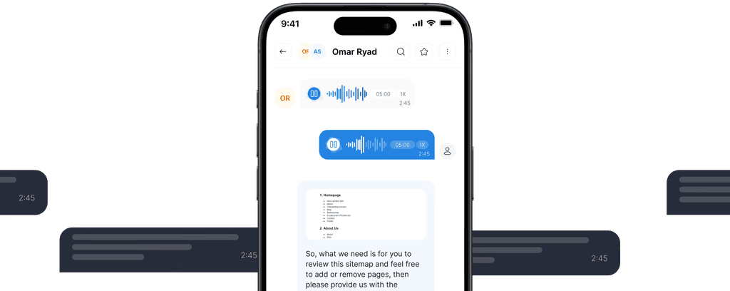 Chatter mobile inbox on iOS showing a customer chat with reply input.